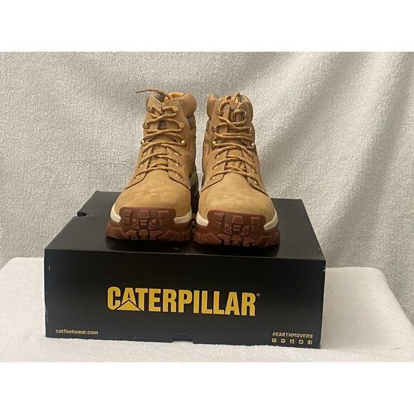 Caterpillar Men's Invader Hi Steel Toe Boots Honey Reset P91286 Size 11.5 New - Picture 3 of 6